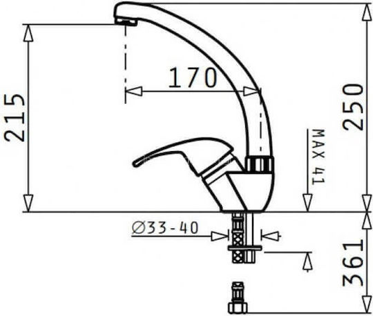Pyramis Μπωλ Αποστράγγισης Νεροχύτη Inox Ασημί