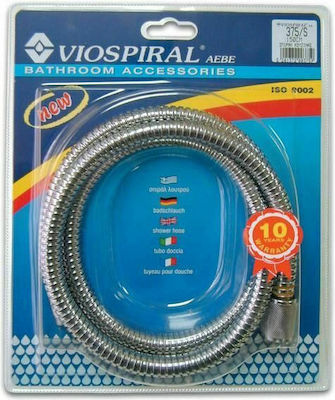 Viospiral Vivaflex Plus Σπιράλ Ντουζ Inox 150cm Ασημί