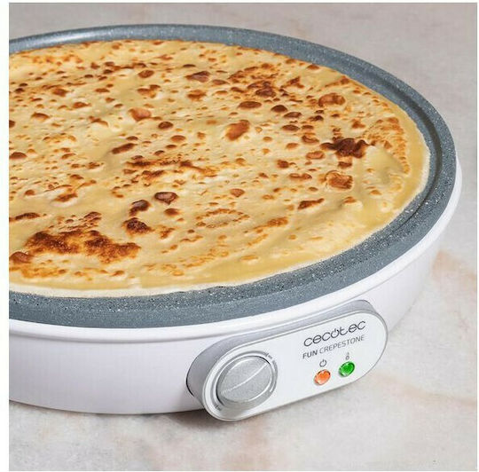 Cecotec Fun Crepestone Κρεπιέρα 30.5cm Λευκή 1000W