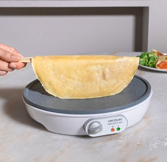 Cecotec Fun Crepestone Κρεπιέρα 30.5cm Λευκή 1000W
