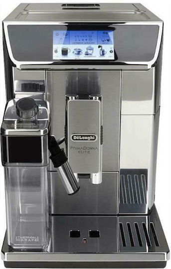 De'Longhi ECAM 656.75.MS Automatic Espresso Coffee Machine 1450W Pressure 15bar for Cappuccino with Grinder Silver