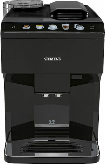 Siemens Eq.500 Automatic Espresso Coffee Machine 1500W Pressure 15bar for Cappuccino with Grinding Mill Black TP501R09