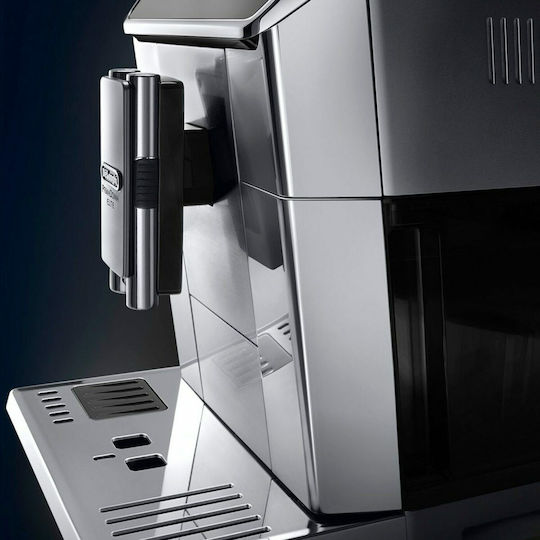 De'Longhi ECAM 656.75.MS Automatic Espresso Coffee Machine 1450W Pressure 15bar for Cappuccino with Grinder Silver