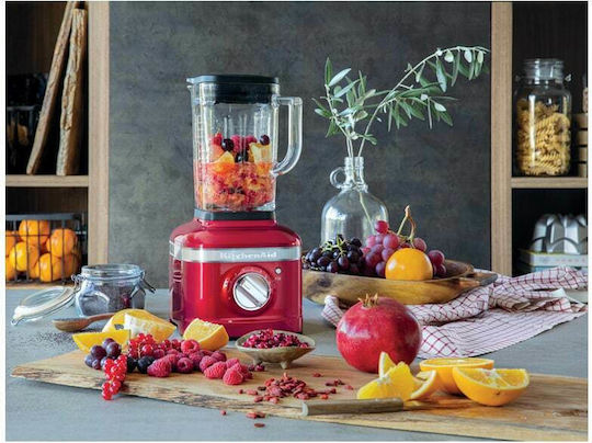 Kitchenaid K400 Artisan Μπλέντερ με Γυάλινη Κανάτα 1.4 lt 1200W Candy Apple