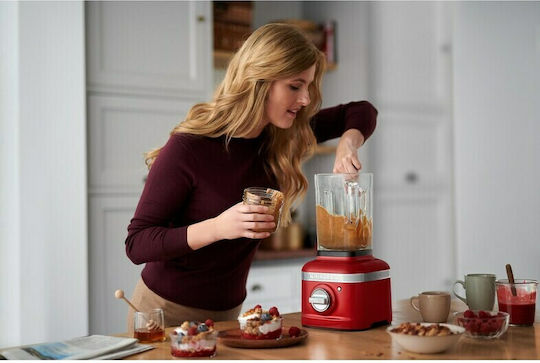 Kitchenaid K400 Artisan Μπλέντερ με Γυάλινη Κανάτα 1.4 lt 1200W Candy Apple