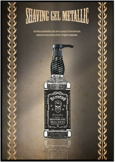 Bandido Metallic Silver Gel Ξυρίσματος 1000ml