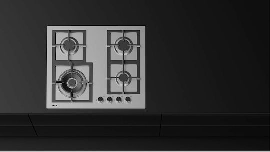 Teka Εστία Υγραερίου Αυτόνομη Inox 60x51εκ. Ασημί