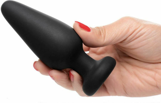 Booty Sparks Silicone Light Up Πρωκτική Σφήνα Large Μαύρη