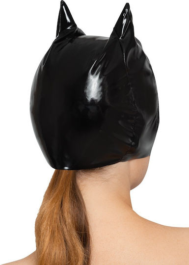 Black Level BDSM Μάσκα Head Vinyl Cat Mask σε Μαύρο Χρώμα