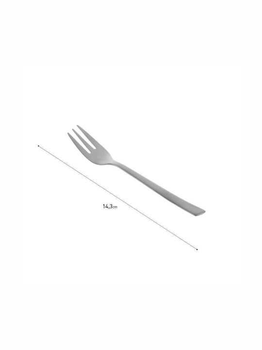 Inart Metallic Fruit/Dessert Fork Silver 14.3cm