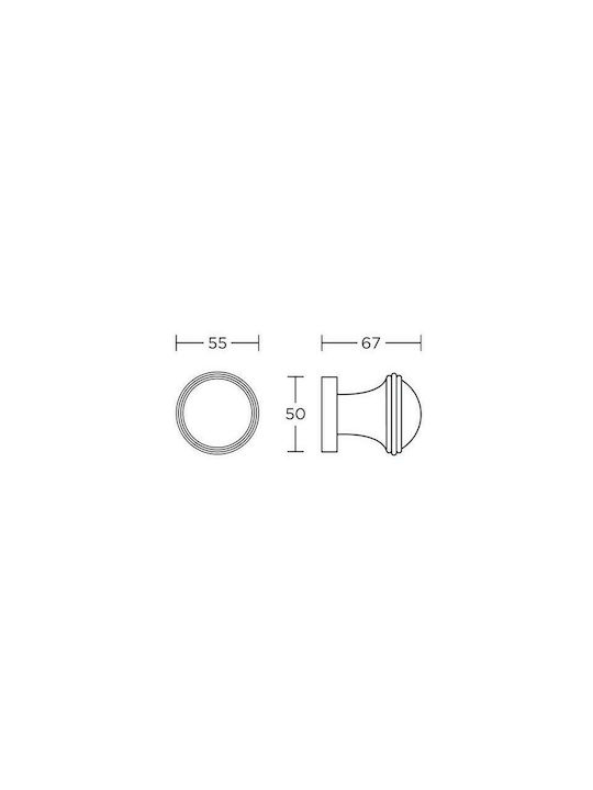 Convex Lever Middle Door with Rosette 275 275RORS05S04 Pair with Rosette Nickel / Chrome