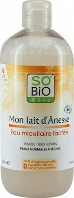 So'Bio Etic Micellar Wasser Milky Micellar Water für trockene Haut 500ml