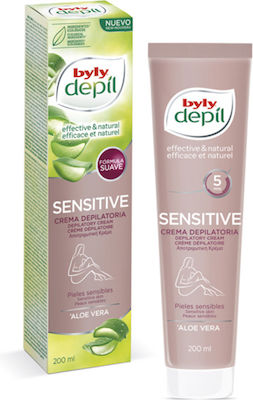 Byly Hair Removal Body Cream Depil Suitable for Sensitive Skin with Aloe Vera 200ml