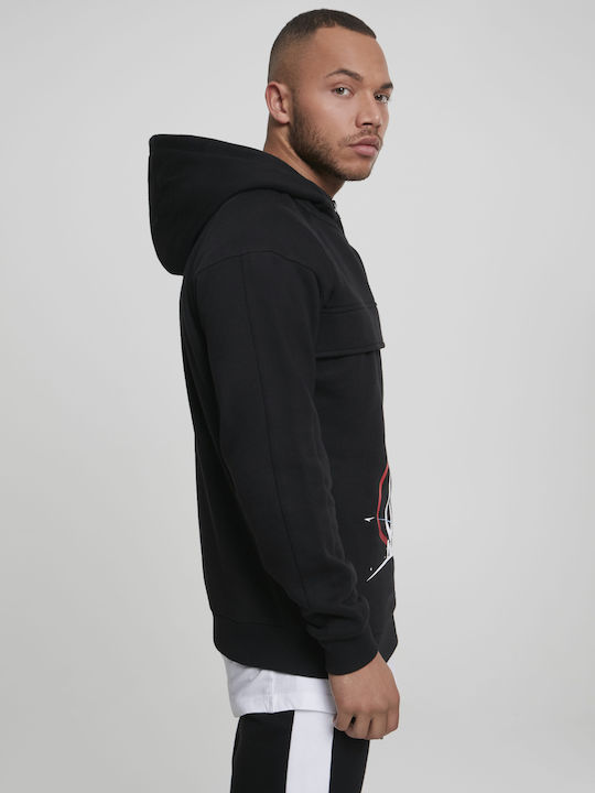 NASA 60's Sweatshirt mit Kapuze Schwarz
