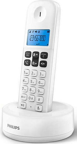 Philips D161 Cordless Phone with Greek Menu White