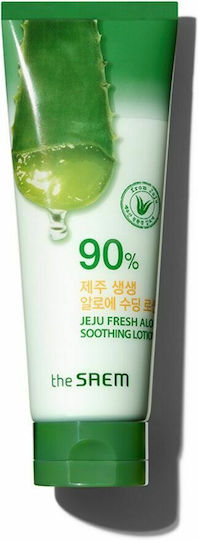 The Saem Jeju Fresh Aloe Moisturizing Lotion Body with Aloe Vera for All Skin Types 250ml