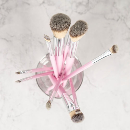Tools for Beauty Σετ με Πινέλα Μακιγιάζ από Συνθετική Τρίχα Pink 10τμχ