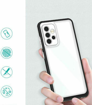 Hurtel Clear 3in1 Back Cover Σιλικόνης Μαύρο (Galaxy A33)