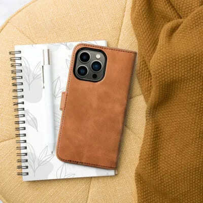 Forcell Tender Synthetic Leather Book Brown (iPhone 13)