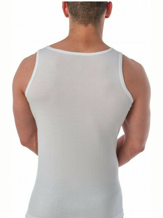 Lord Men's Sleeveless Undershirt White