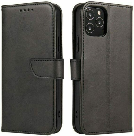 Hurtel Magnet Book Δερματίνης Μαύρο (Huawei P50 Pro)