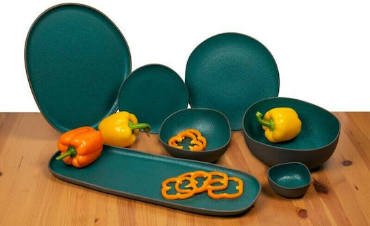 HFA Plate Shallow made of Porcelain Petrol with Diameter 26cm