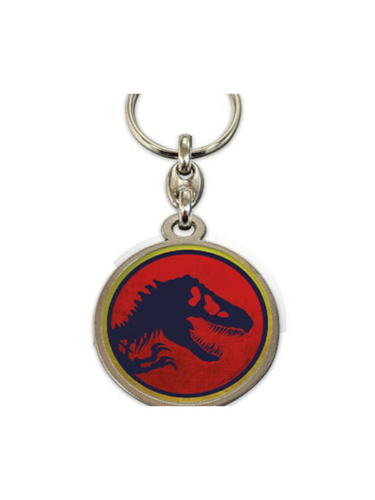 Sd Toys Schlüsselanhänger Jurassic Park Logo Metallisch