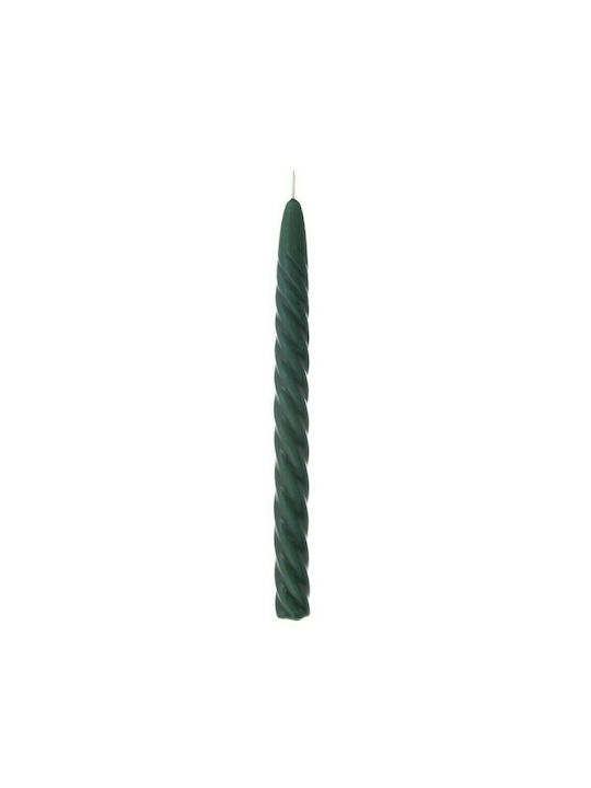 Iliadis Decorative Candle Taper Green 25cm 6pcs