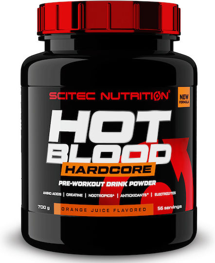 Scitec Nutrition Hot Blood Hardcore Pre Workout Supplement 700gr Guarana