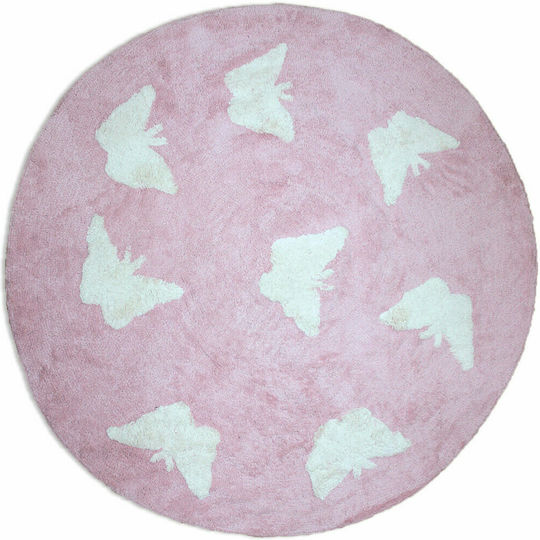 Klonaras 8884 Kinder Teppich Schmetterlinge Rosa 160x230cm Dicke 12mm