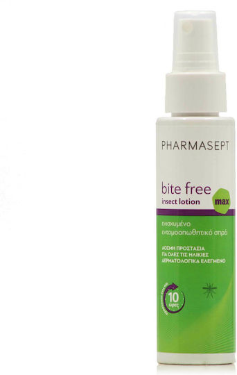 Pharmasept Bite Free Max Insect Άοσμη Εντομοαπωθητική Λοσιόν σε Spray Κατάλληλη για Παιδιά 100ml