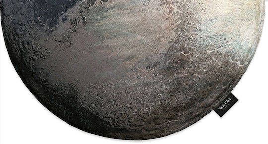 Saint Clair Space Παιδικό Χαλί Γκρι Στρογγυλό με Διάμετρο 100cm