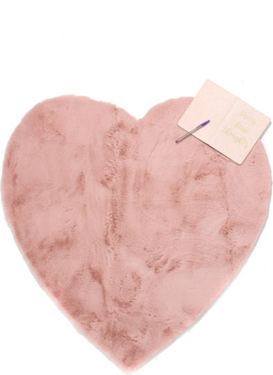 Royal Carpet Kids Synthetic Rug Heart 100 Hearts 100x100cm 23mm Pink