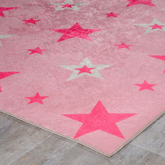 Tzikas Carpets Παιδικό Χαλί Αστέρια Ροζ 160x230cm