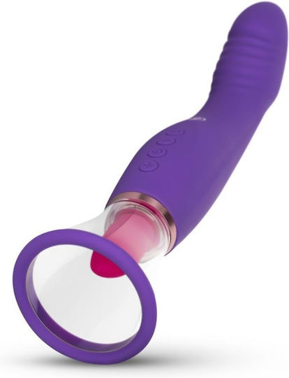 Easytoys Pleasure Pump With G-Spot Vibrator Mini Δονητής G-Spot 6cm Purple