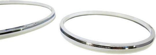 Carner Car Instrument Panel Decoration Dashboard Rings for Mercedes-Benz C-Class W202 1993-1995 Chrome in Silver Color 0004115