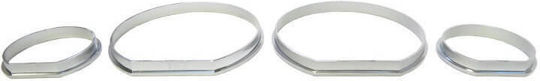 Carner Dekoration für Armaturenbrett Armaturenringe für Bmw 3 E46 1998-2004 Silber Matt in Silber Farbe 0002127