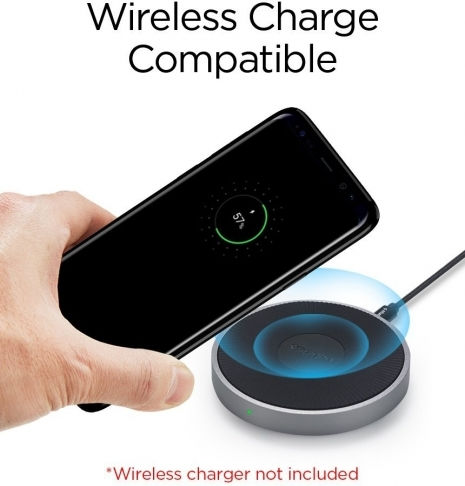 Spigen Ultra Hybrid S Задна корица Пластмаса Черен (Galaxy S9)