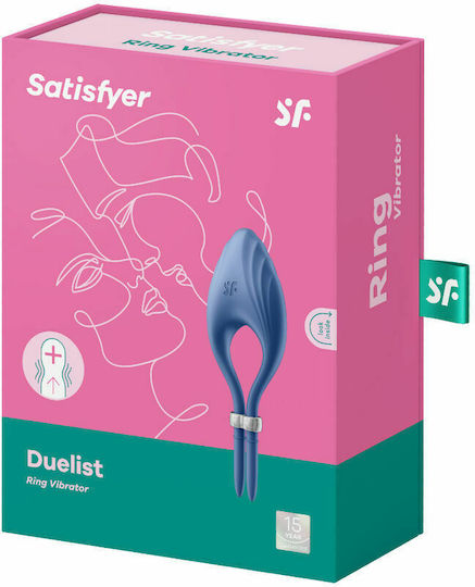 Satisfyer Duelist Vibrating Cock Ring Cock Blue
