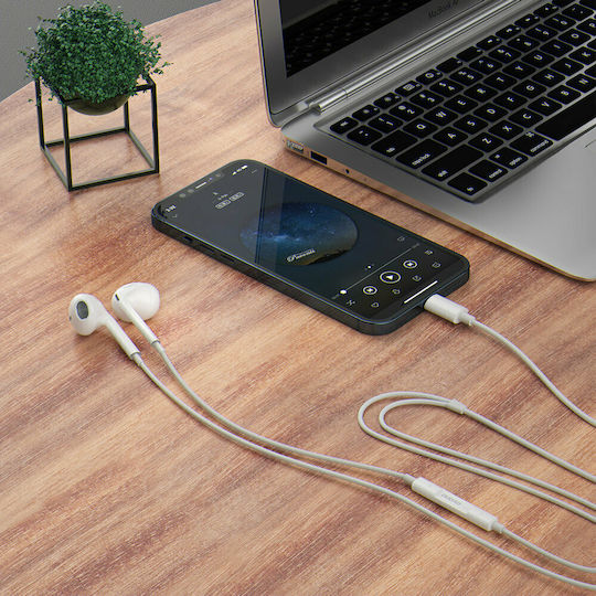 Dudao X14 Pro T Earbuds Handsfree με Βύσμα USB-C Λευκό