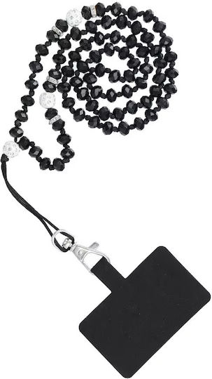 Borofone Crystal Diamond Neck Strap for Mobile Black