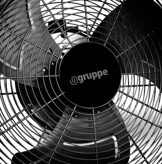 Gruppe Floor Fan 95W Diameter 45cm Black