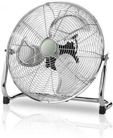 Evivak Vintage Floor Fan 100W Diameter 45cm Silver