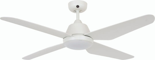 Lucci Air Aria Deckenventilator 122cm mit Leuchte Weiß