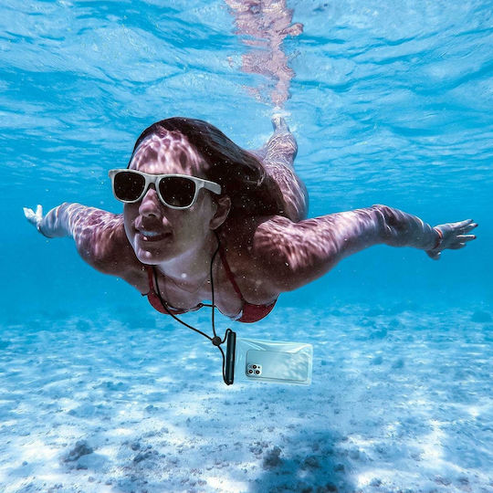 Baseus Transparent Waterproof Bag Waterproof Case up to 7.2" Blue FMYT000003