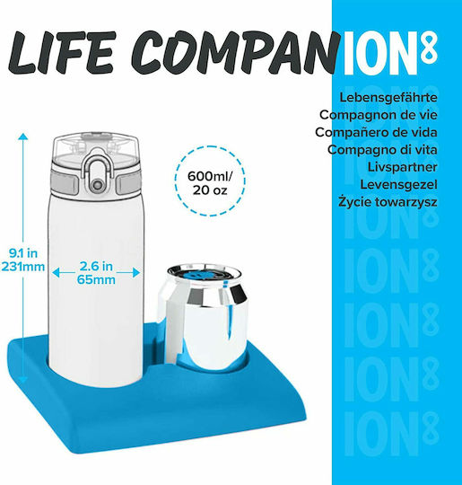 Ion8 Κοάλα Παιδικό Παγούρι Πλαστικό Non Spill Ροζ 600ml