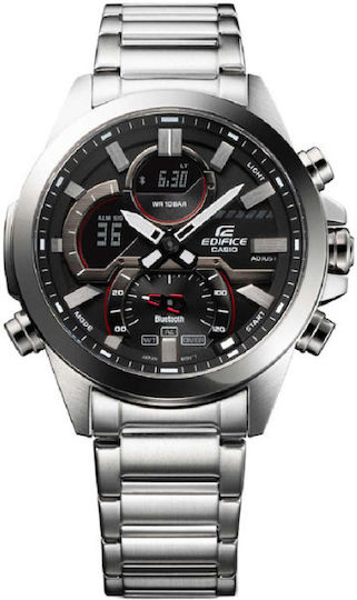 Casio Edifice ECB-30D-1AEF Oțel inoxidabil Rezistent la apă Smartwatch (Argintiu)