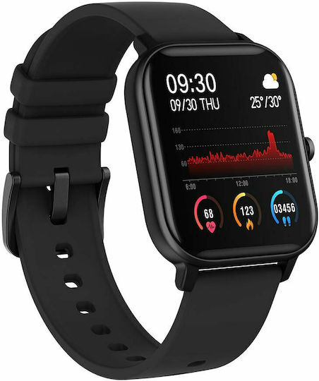 Colmi P8 Pro 43mm Smartwatch με Παλμογράφο (Μαύρο)