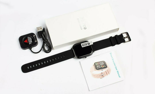 Colmi P8 Pro 43mm Smartwatch με Παλμογράφο (Μαύρο)