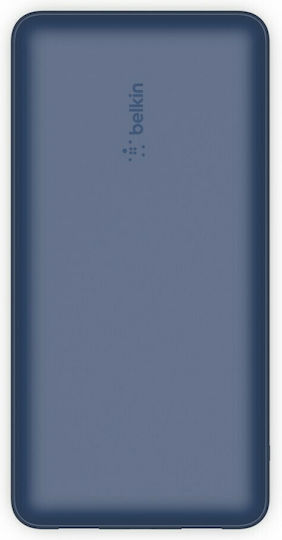Belkin BPB012BTBL Power Bank 20000mAh 15W with 2 USB-A Ports and USB-C Port Blue